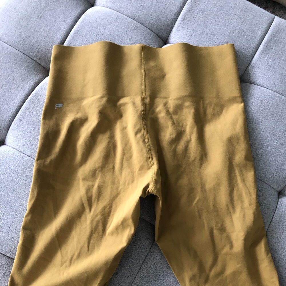 Fabletics new w tags size large mustard yellow